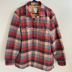 Men's PrimaLoft Lined Chamois Shirt Jac, Traditional Untucked Fit, Plaid